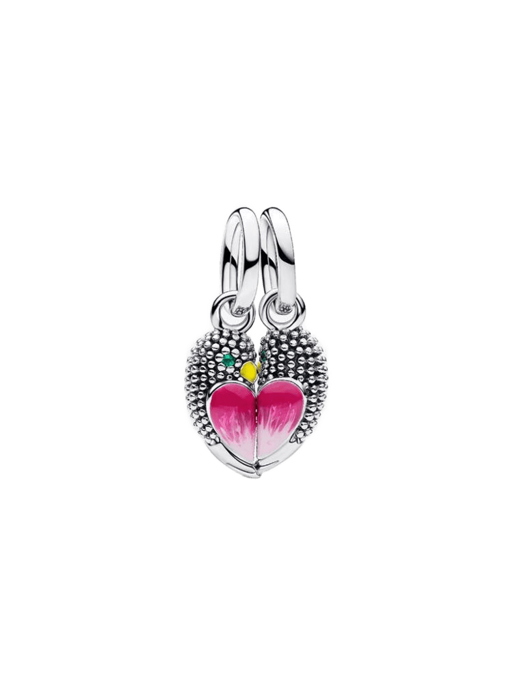 Magnetic love birds sterling silver splittable dan