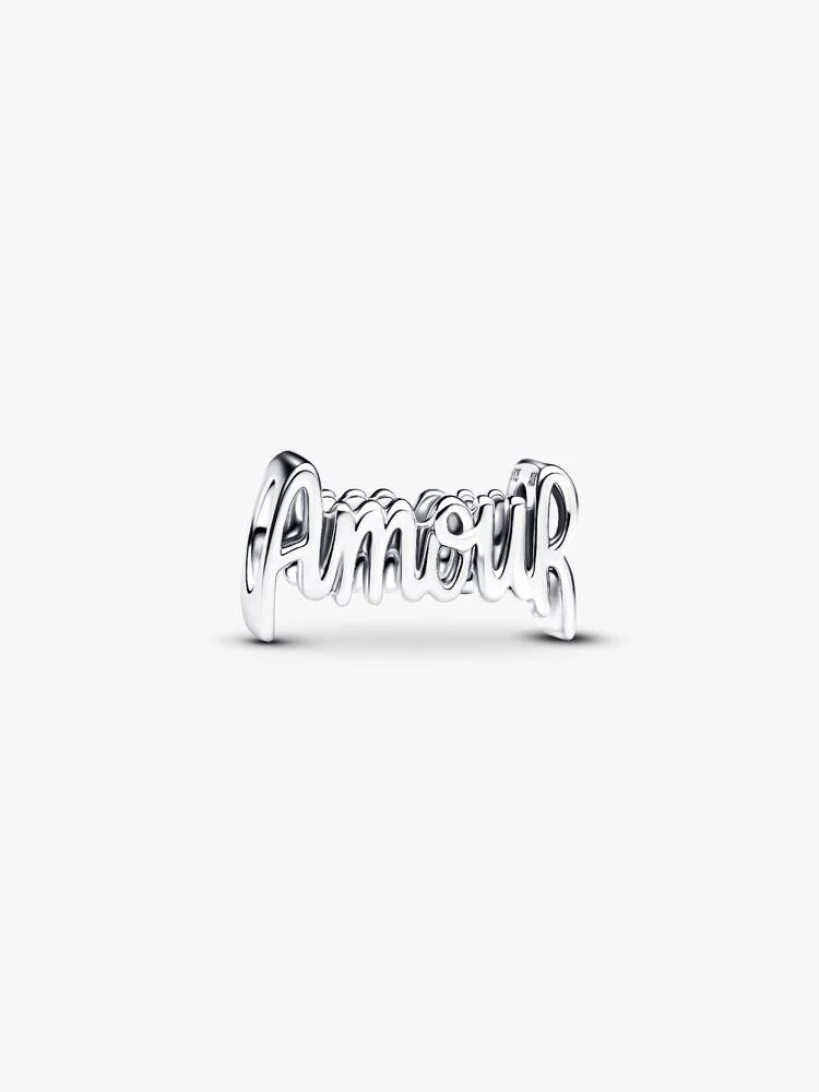 Amour sterling silver charm