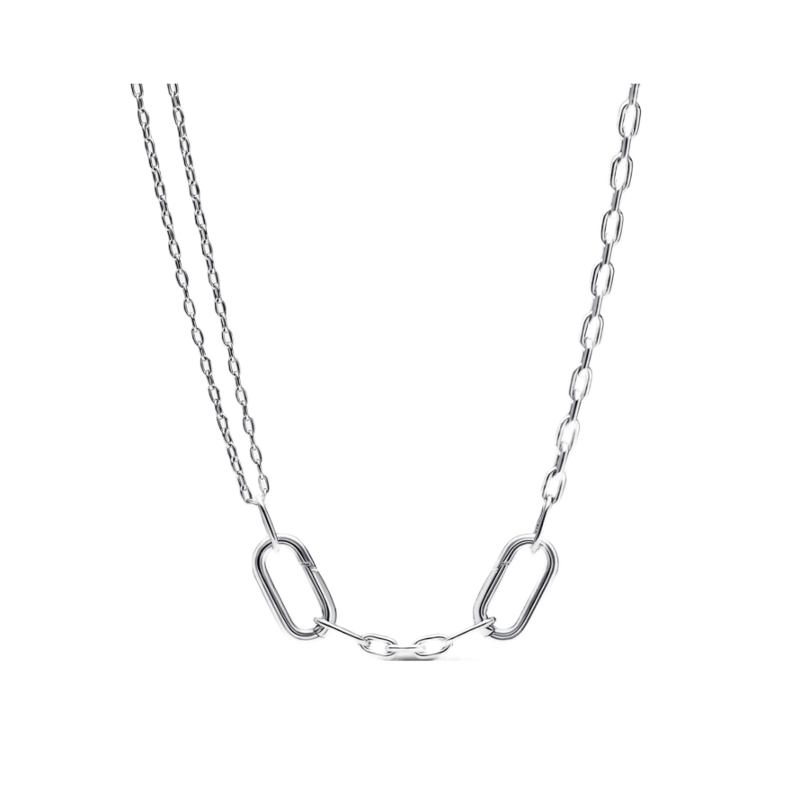 Sterling silver link necklace