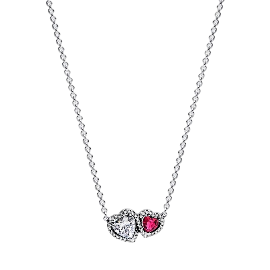 Hearts sterling silver collier with cherries jubil