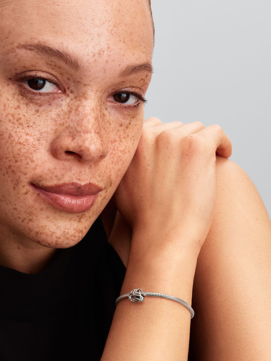 Sailboat sterling silver charm with clear cubic zi