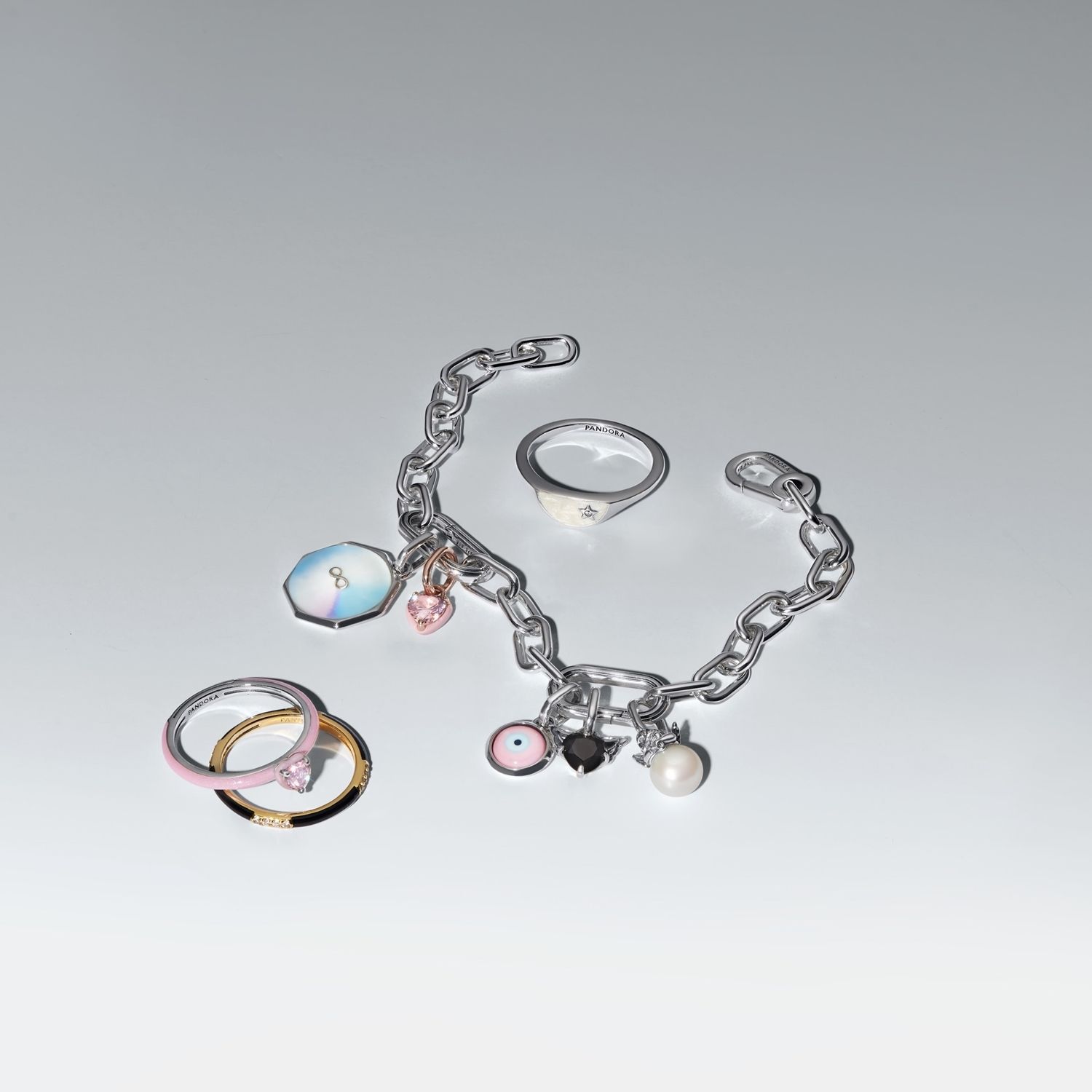 Engravable evil eye sterling silver mini dangle with Murano glass