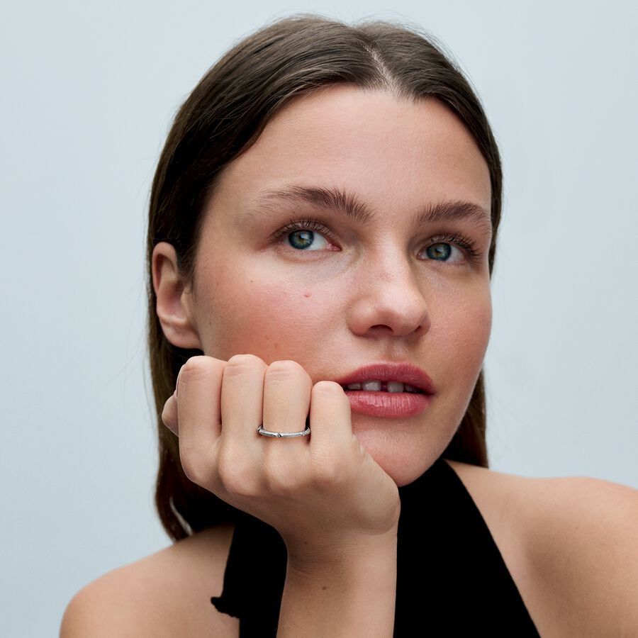 PANDORA Sterling Silver Ring / 193322C01-56