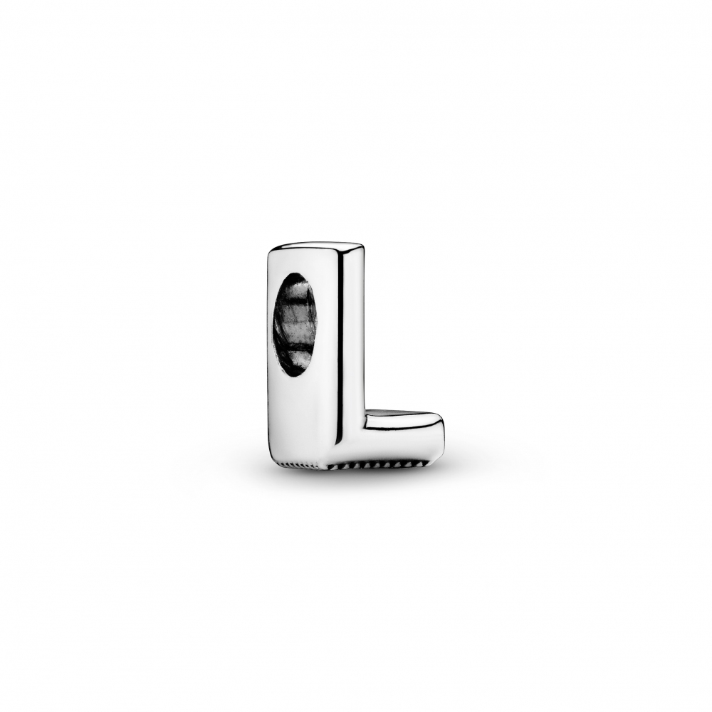 Letter L silver charm