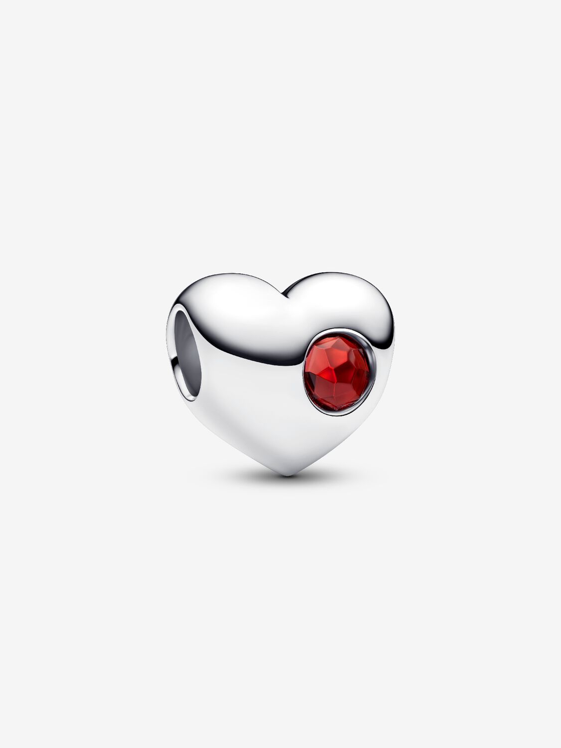 Engravable heart sterling silver charm with salsa 