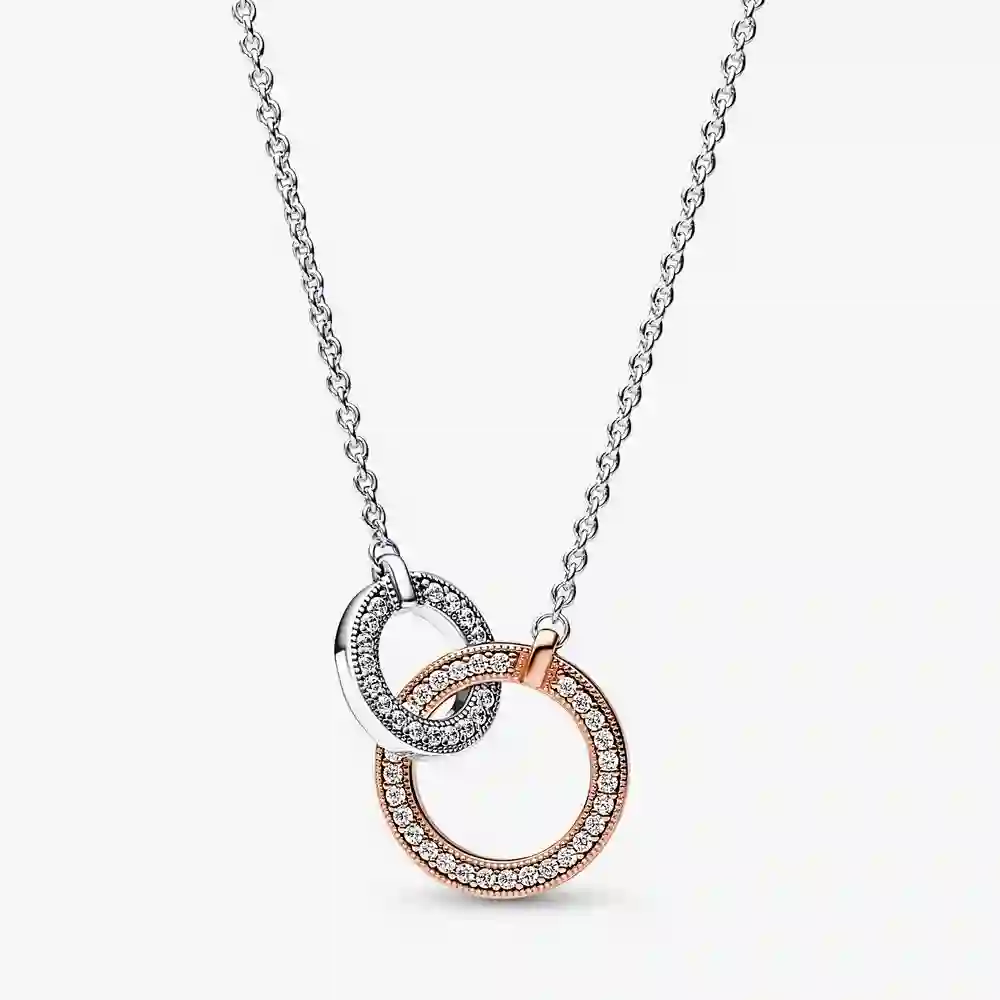 Pandora logo intertwined circle sterling silver an