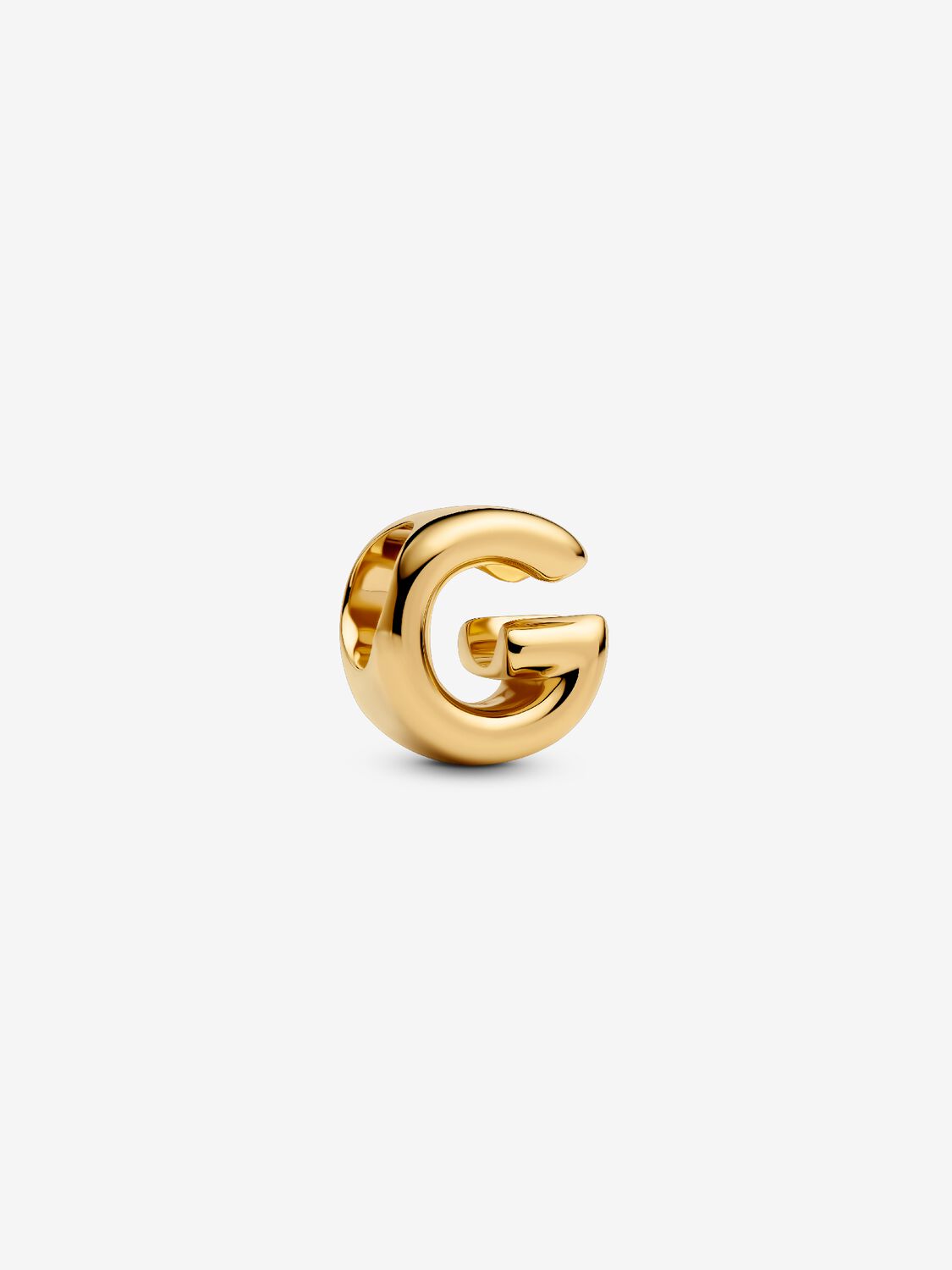 Letter G 14k gold-plated charm