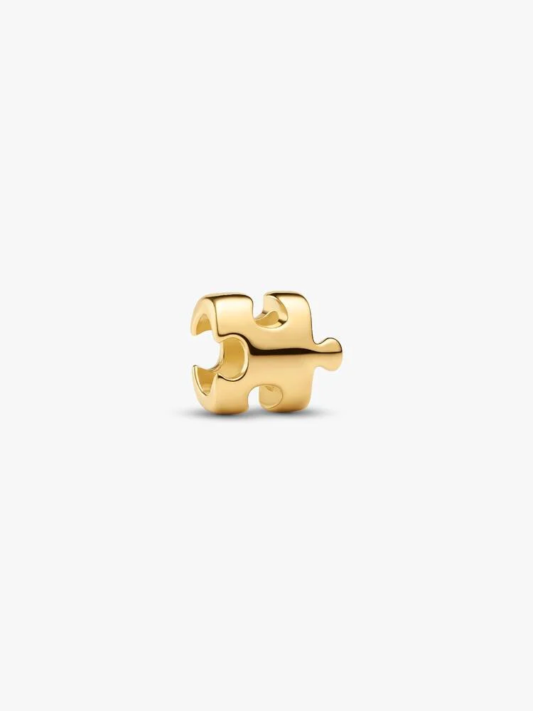 Puzzle 14k gold-plated mini charm