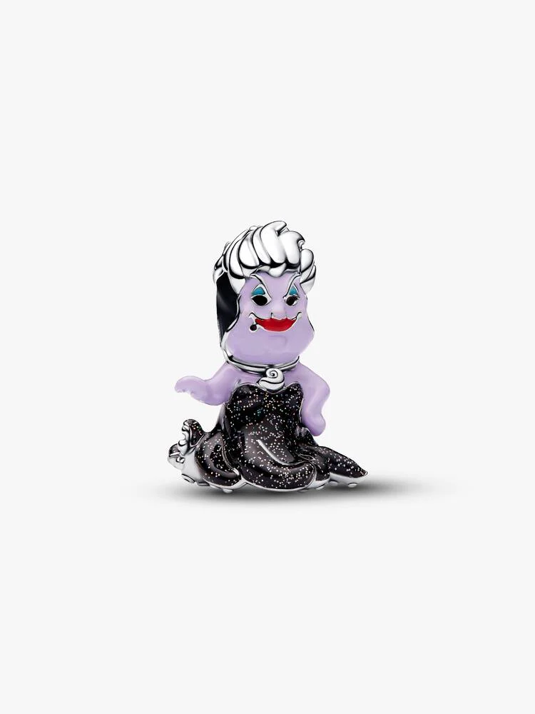 Disney Ursula sterling silver charm with black, pu