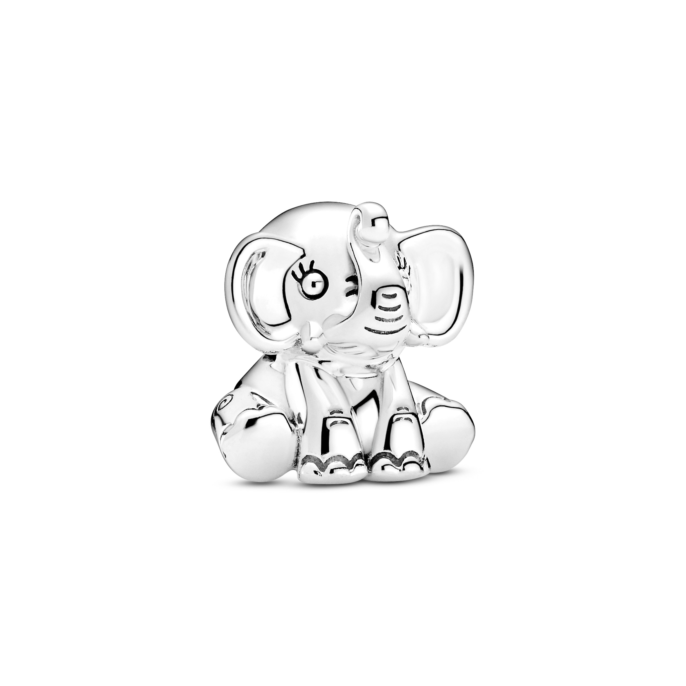 Elephant sterling silver charm