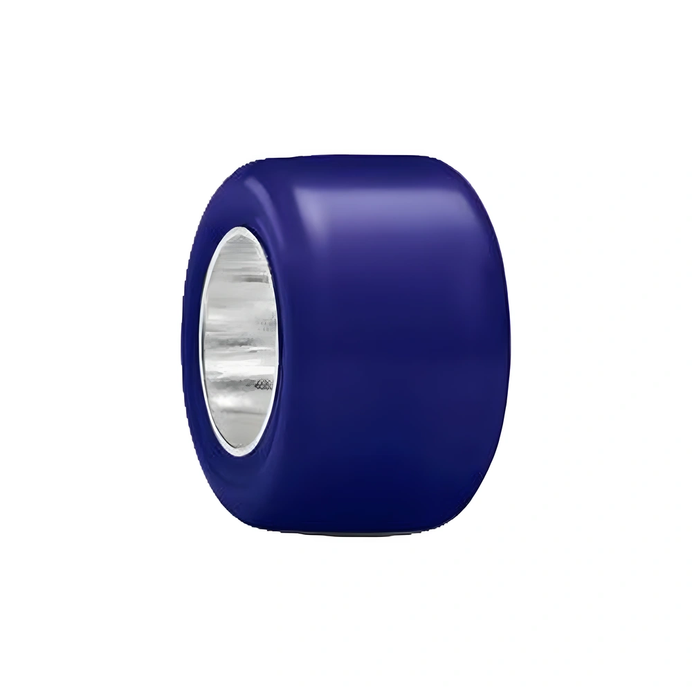 Sterling silver mini charm with blue Murano glass