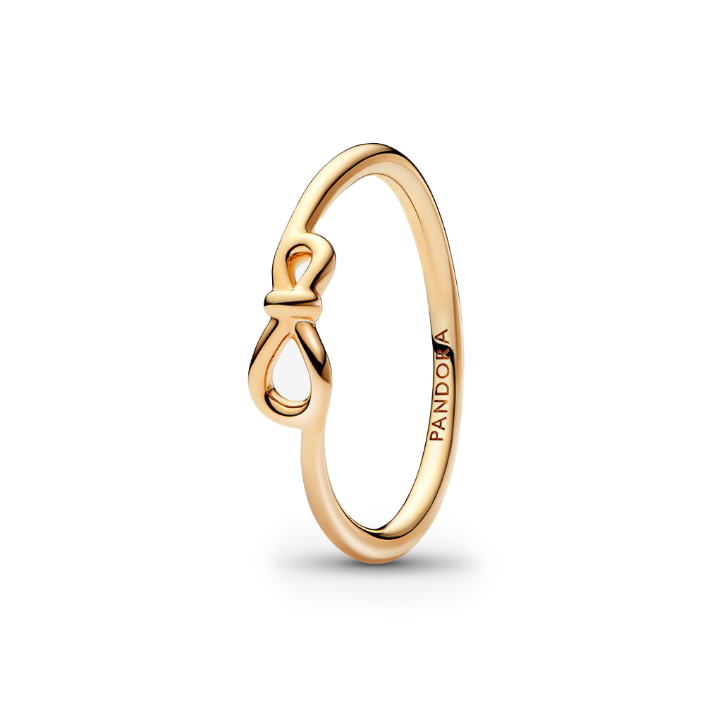 Infinity 14k gold-plated ring