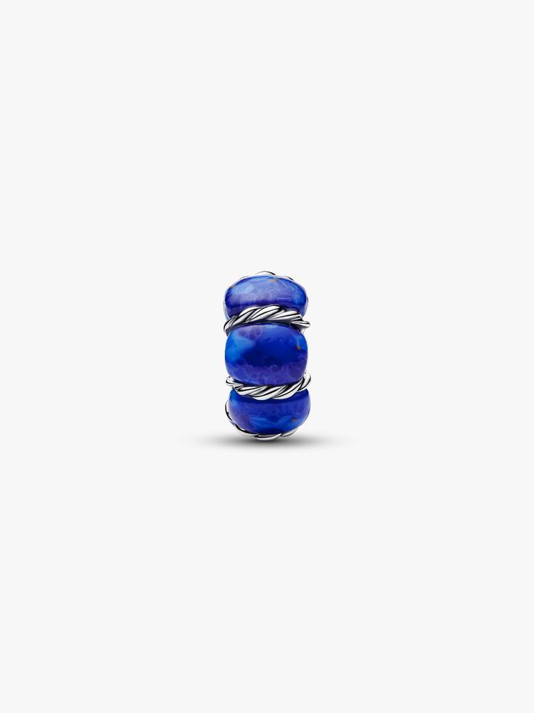 Maritime sterling silver spacer with imitation lap