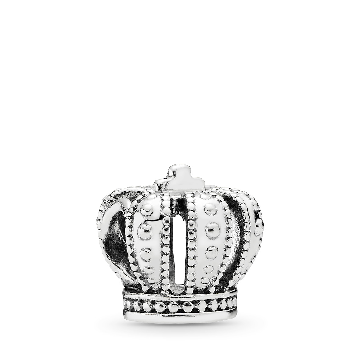 Crown silver charm
