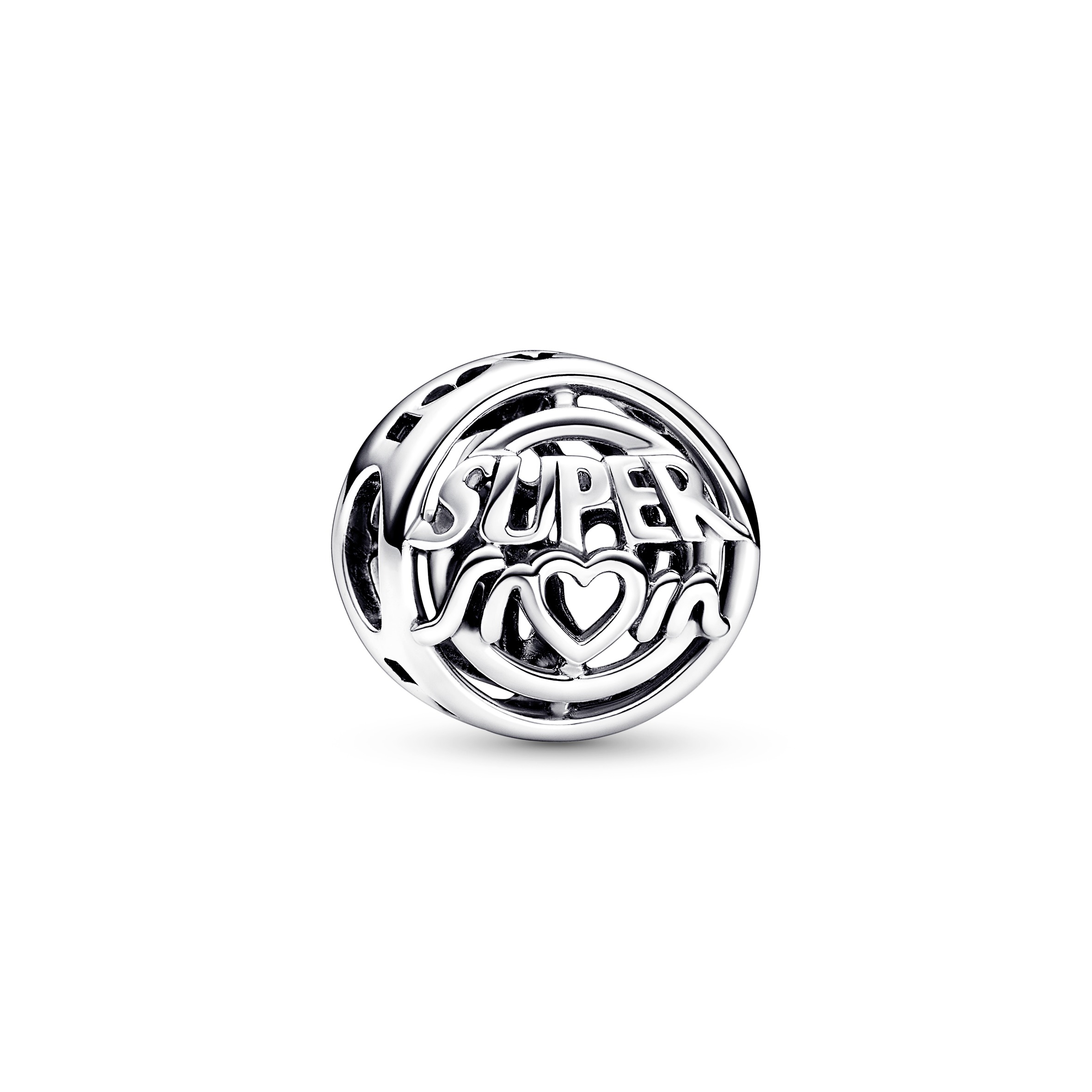 Super mum, My hero sterling silver charm