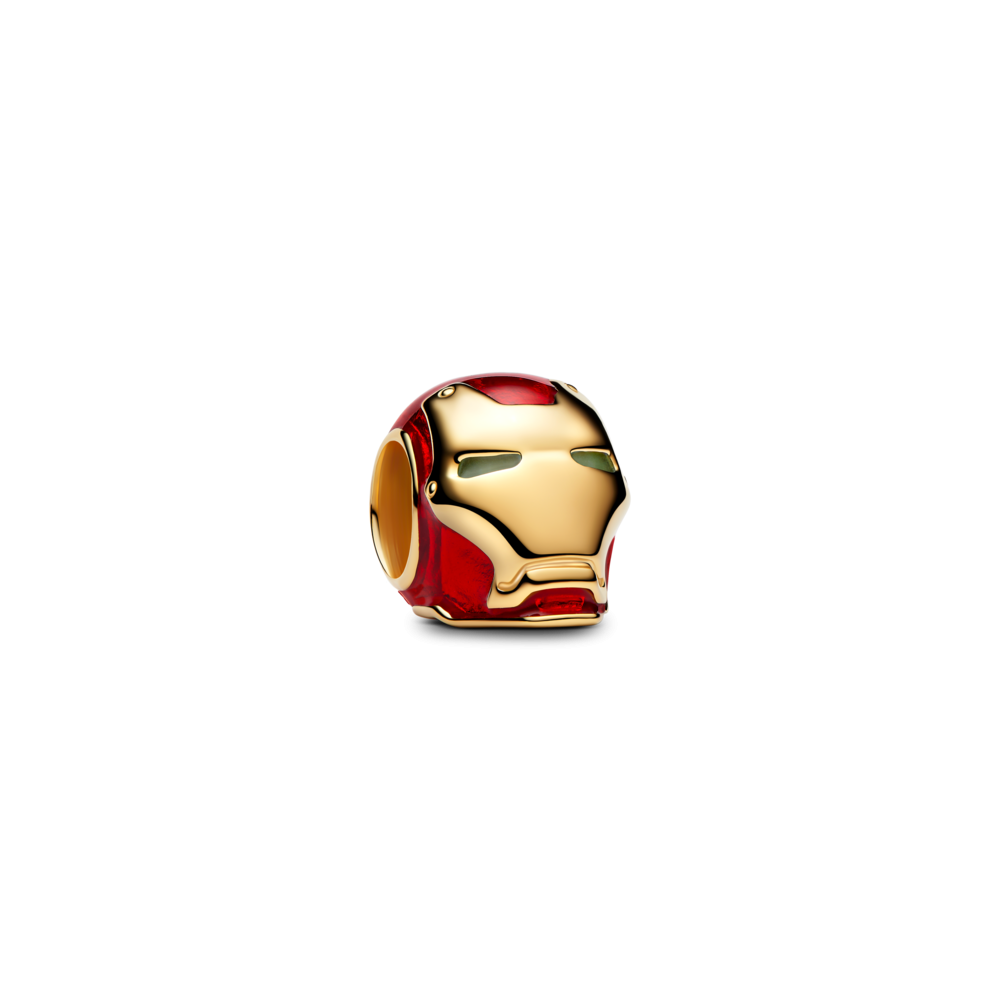 Marvel Iron Man 14k gold-plated charm with glow in