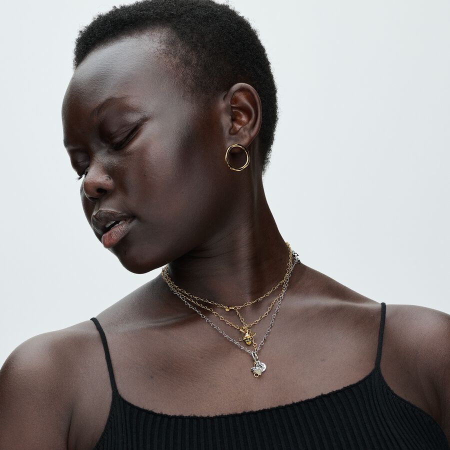 PANDORA Gold Plated metal blend Necklace / 363334C00-45