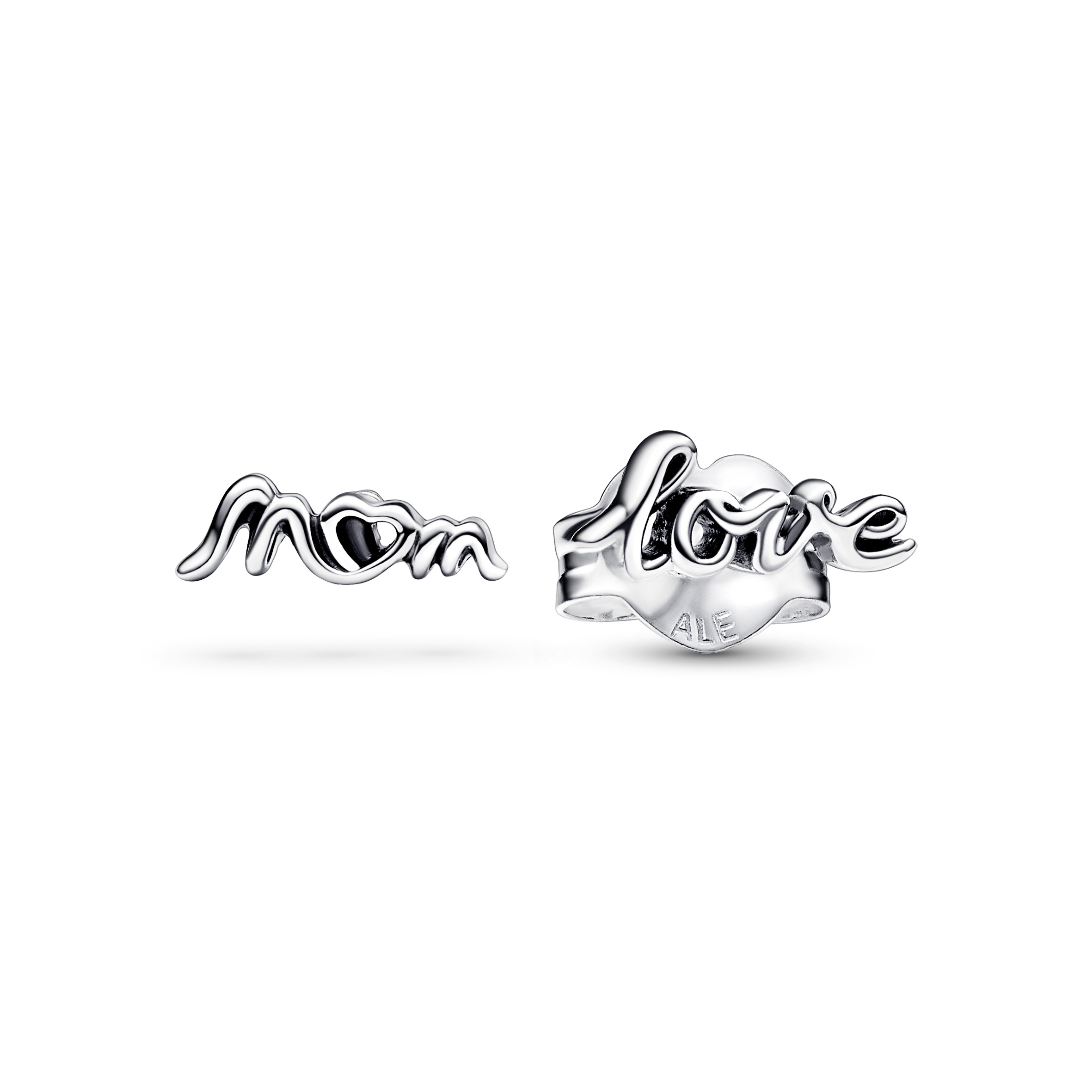 Love mum sterling silver stud earrings