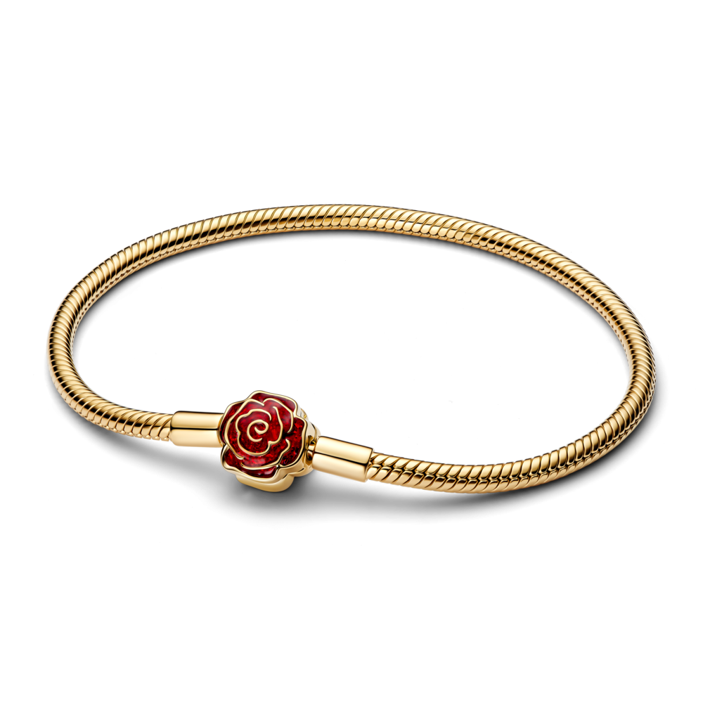 Disney Beauty & The Beast snake chain 14k gold-pla