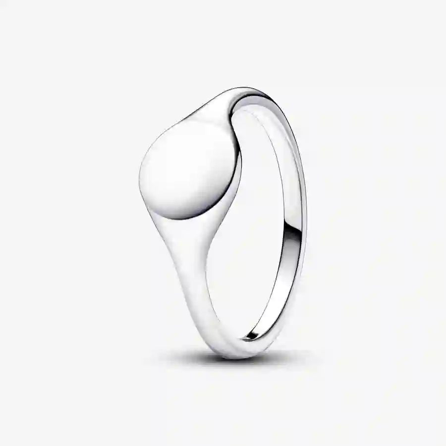 Engravable sterling silver ring
