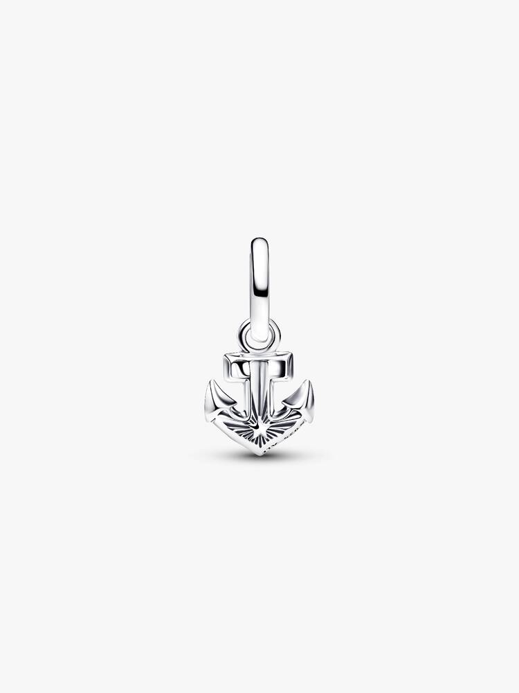 Anchor sterling silver mini dangle with imitation 