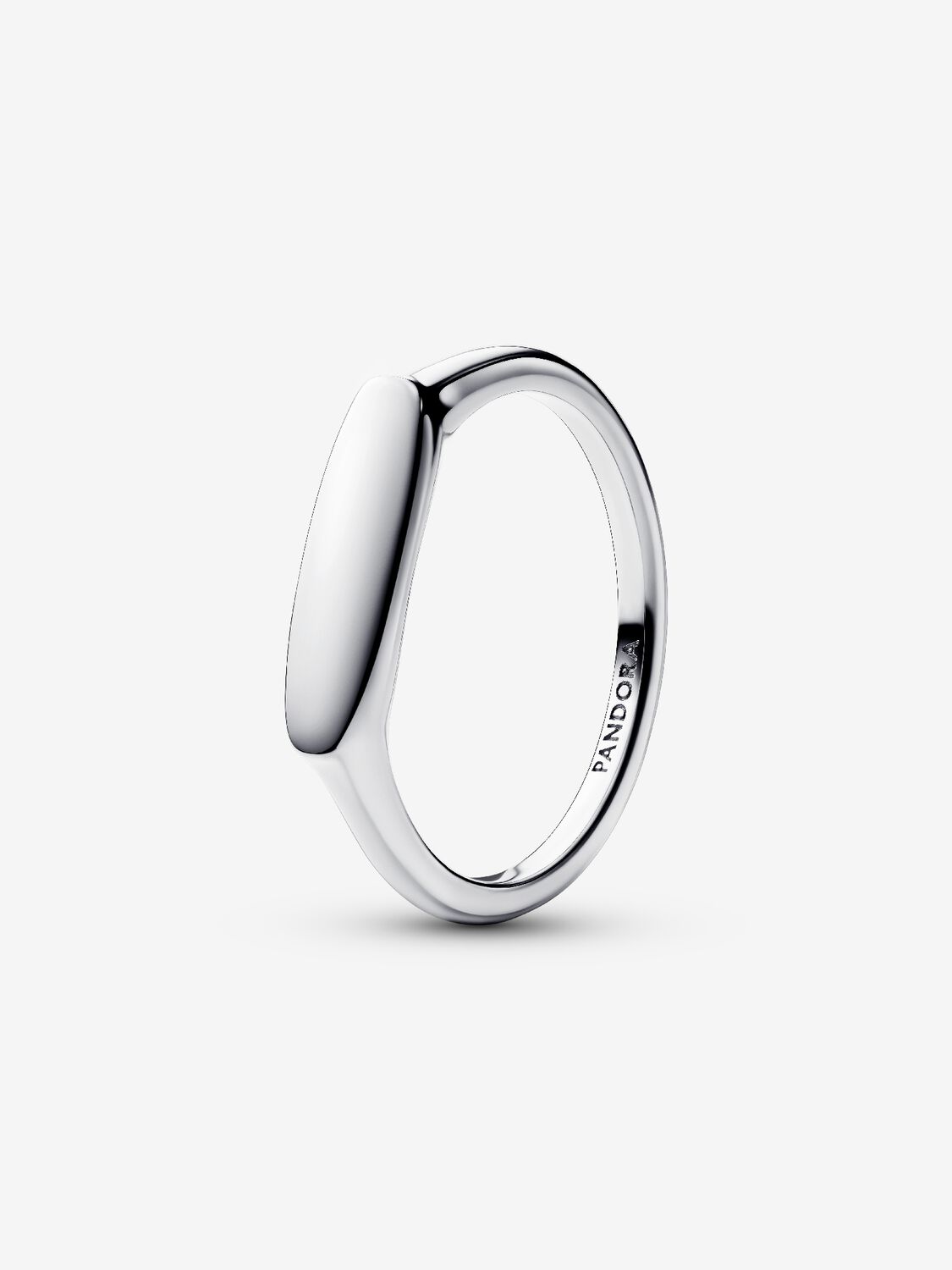 Engravable sterling silver ring