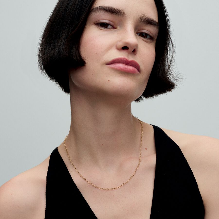 Heart 14k gold-plated collier