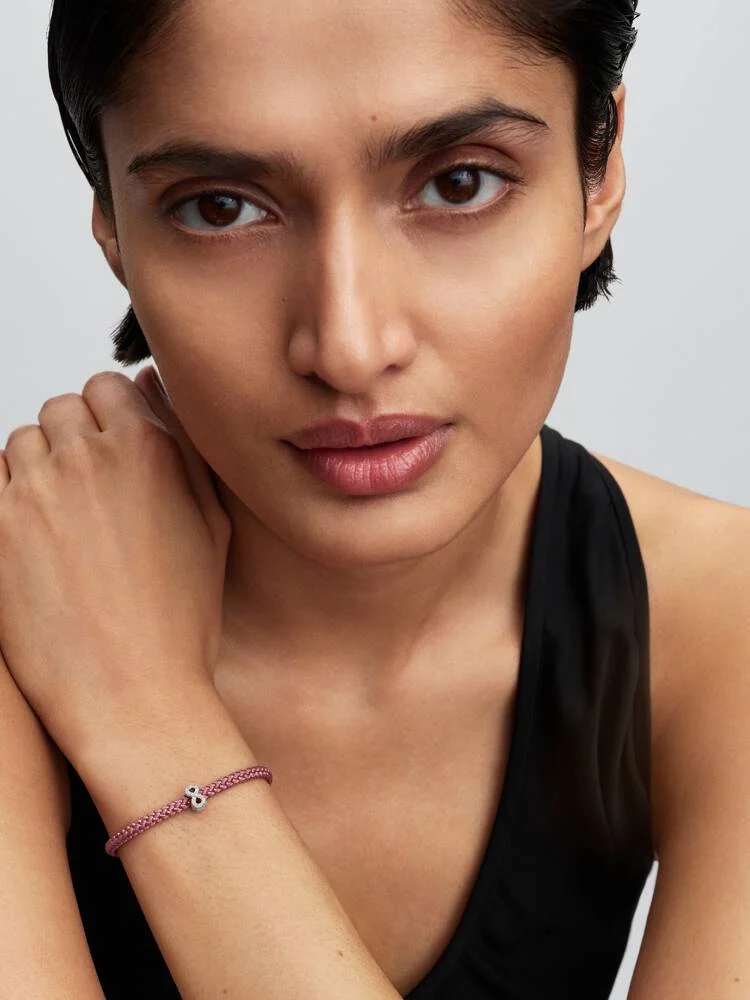 Textured infinity sterling silver mini charm