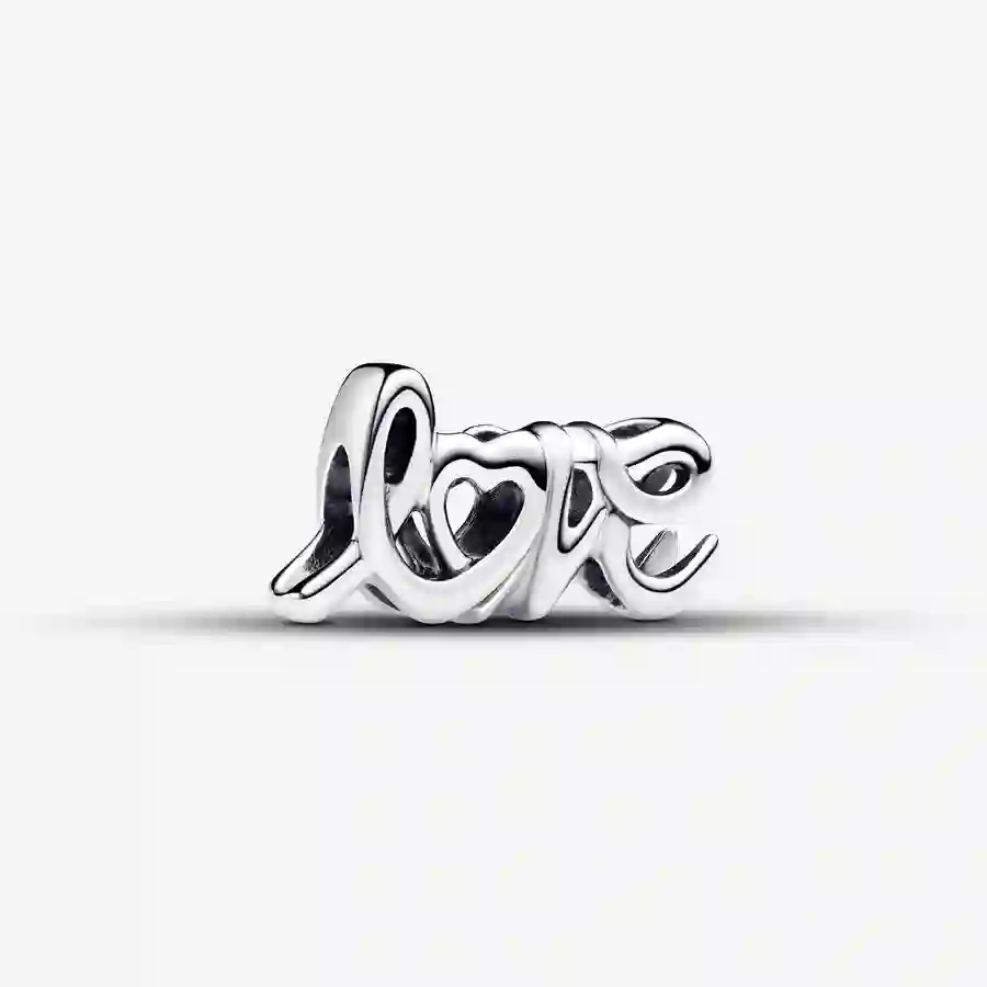 Love sterling silver charm