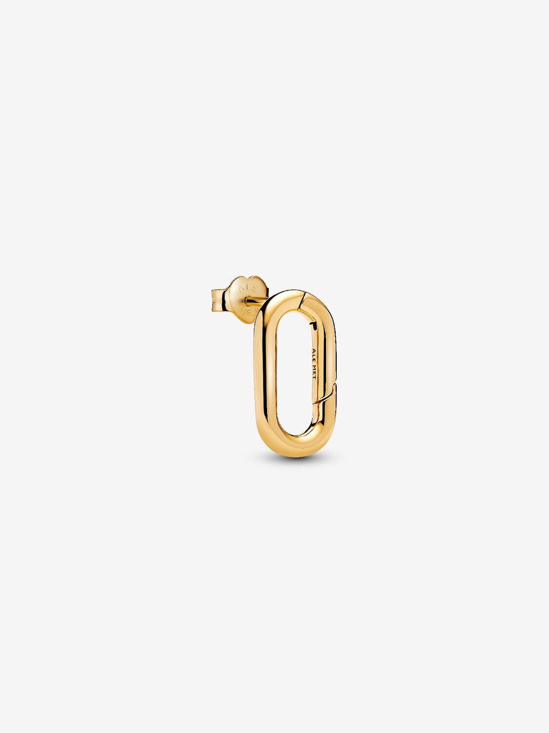 14k gold-plated openable link stud earring