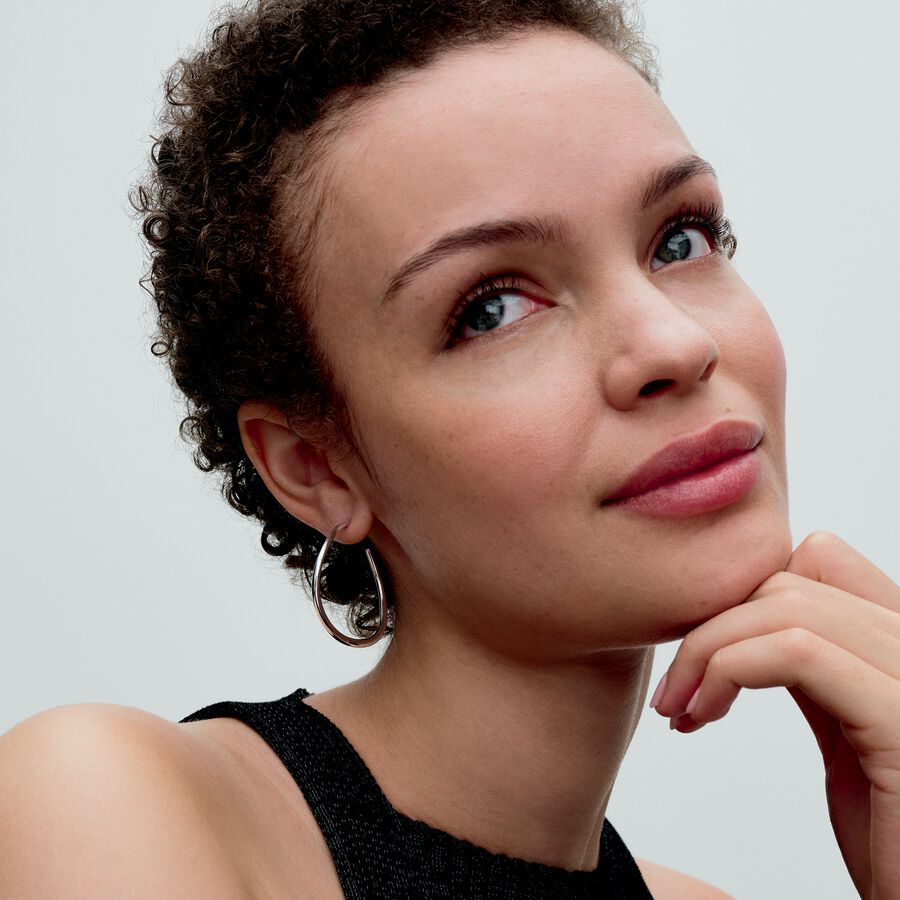 Sterling silver hoop earrings