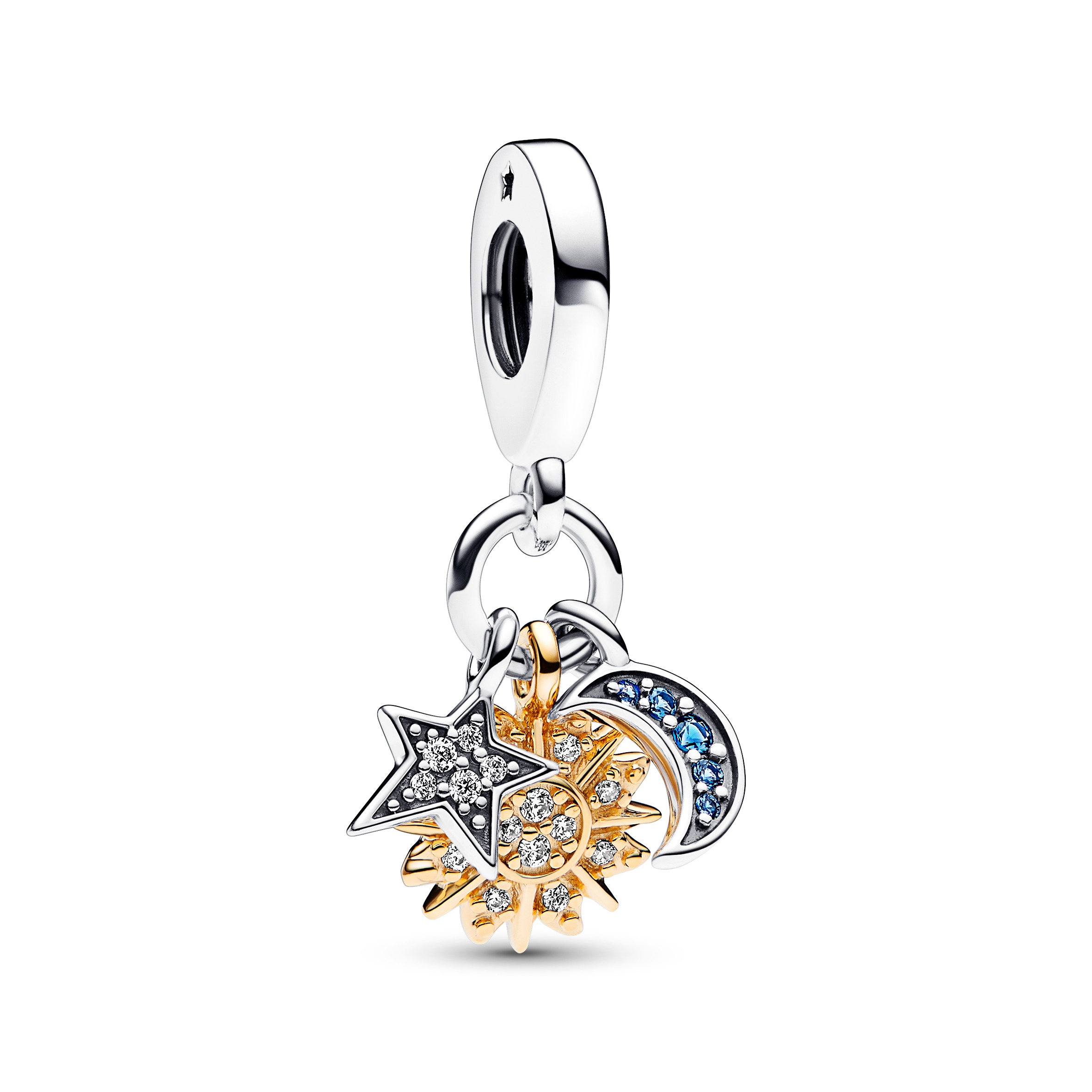 Celestial sterling silver and 14k gold-plated trip