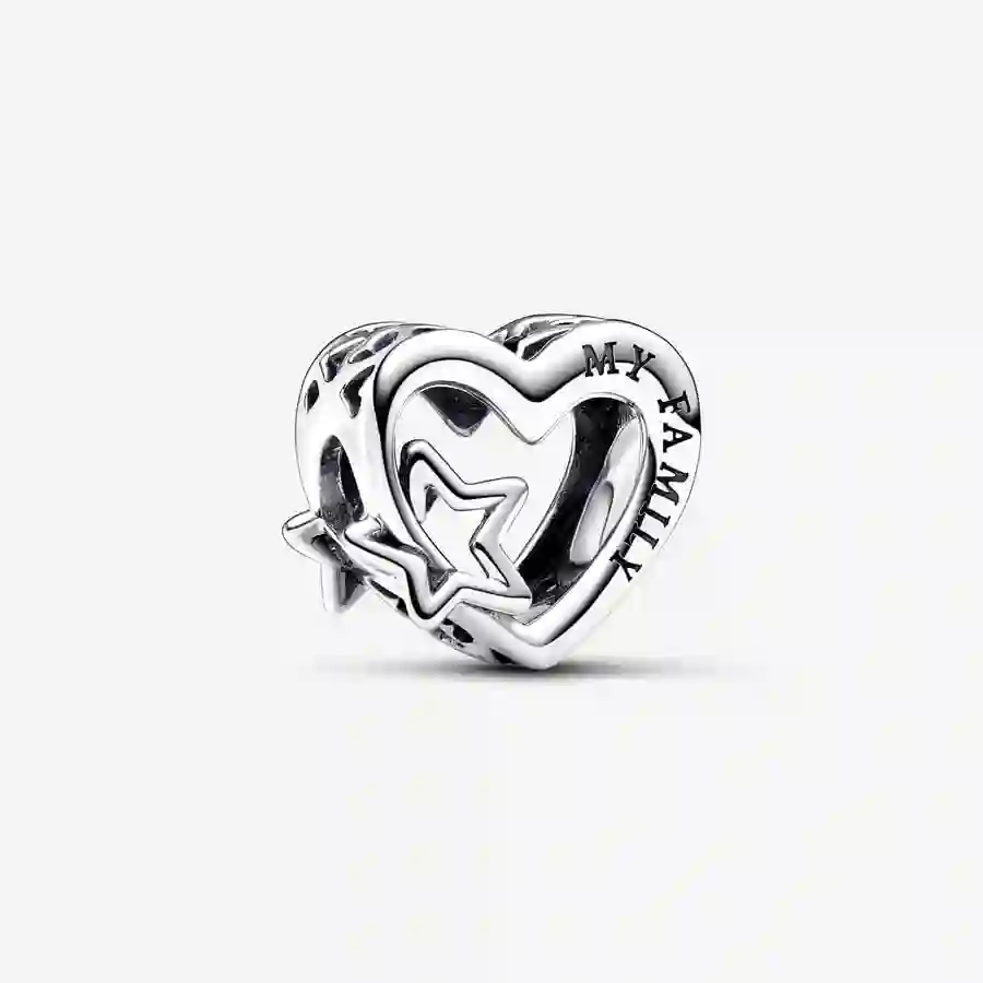 Heart sterling silver charm