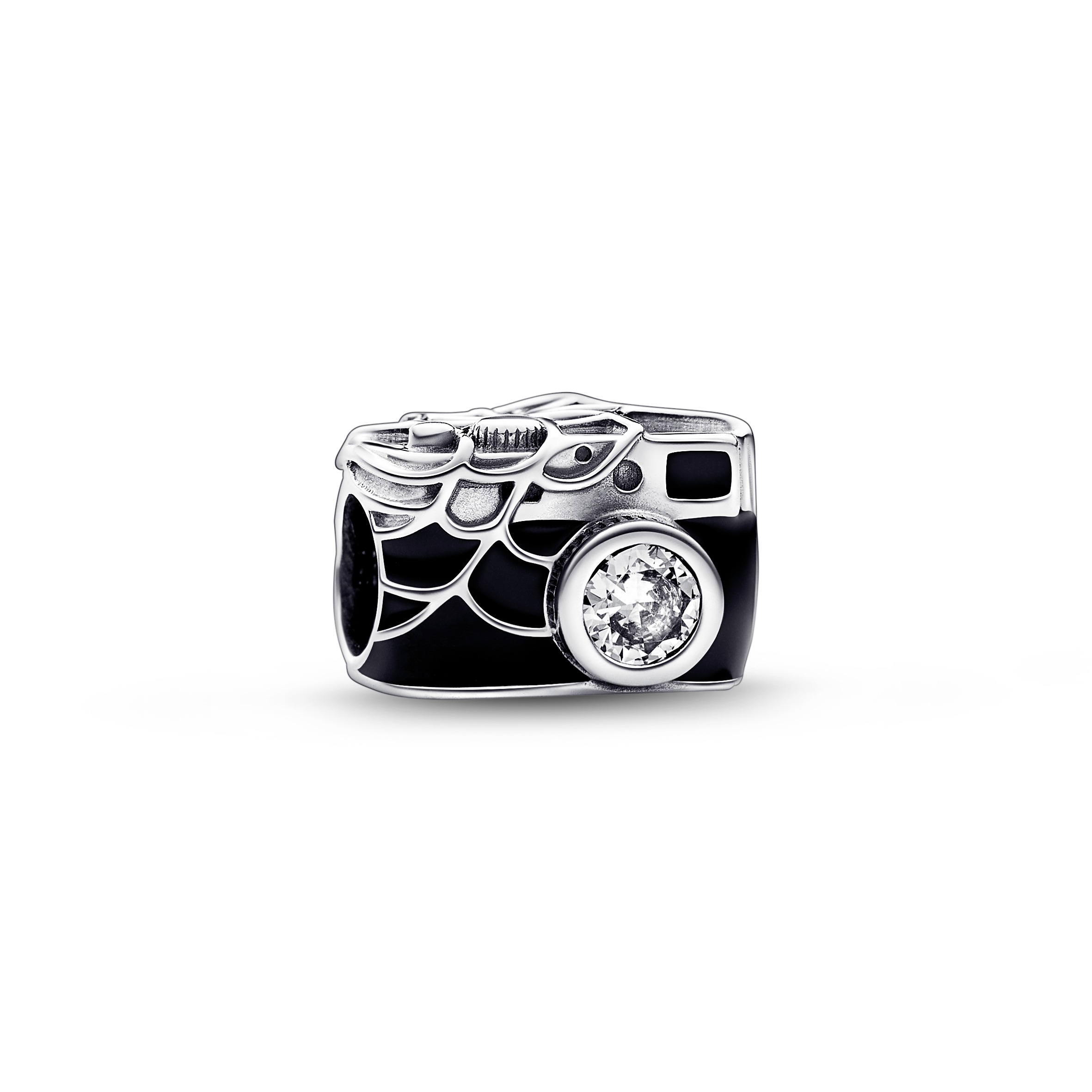 Marvel Spider-Man camera sterling silver charm wit