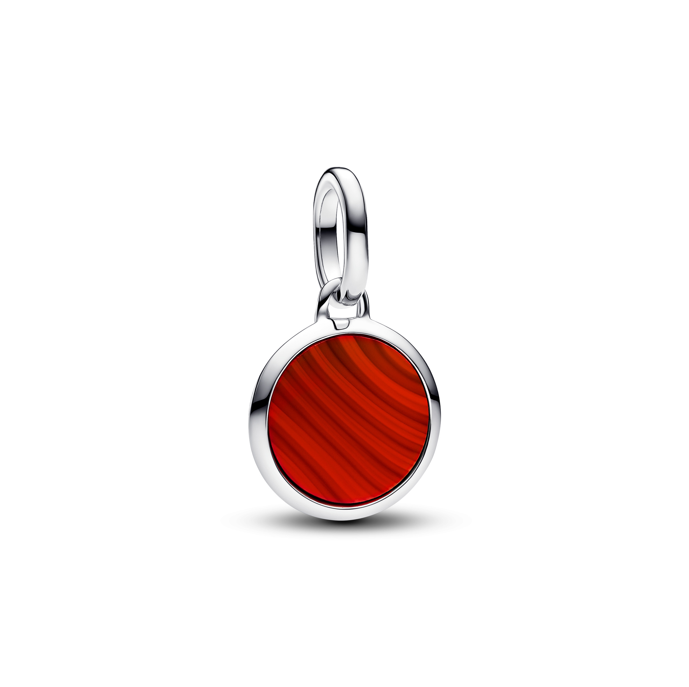 Engravable round sterling silver mini medallion wi