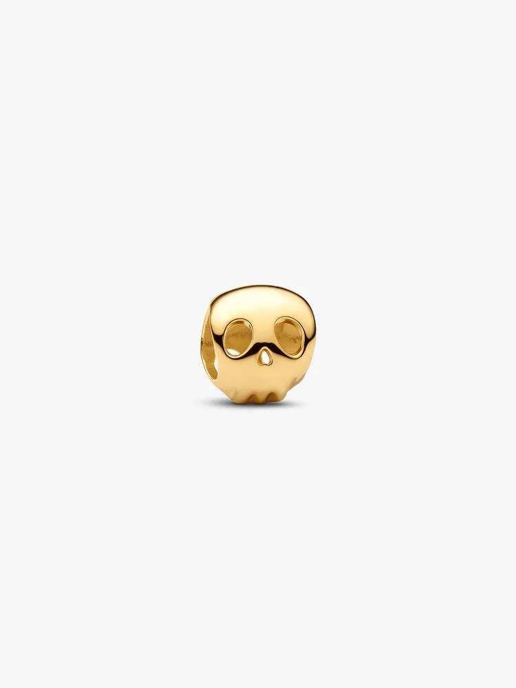 Skull 14k gold-plated mini charm