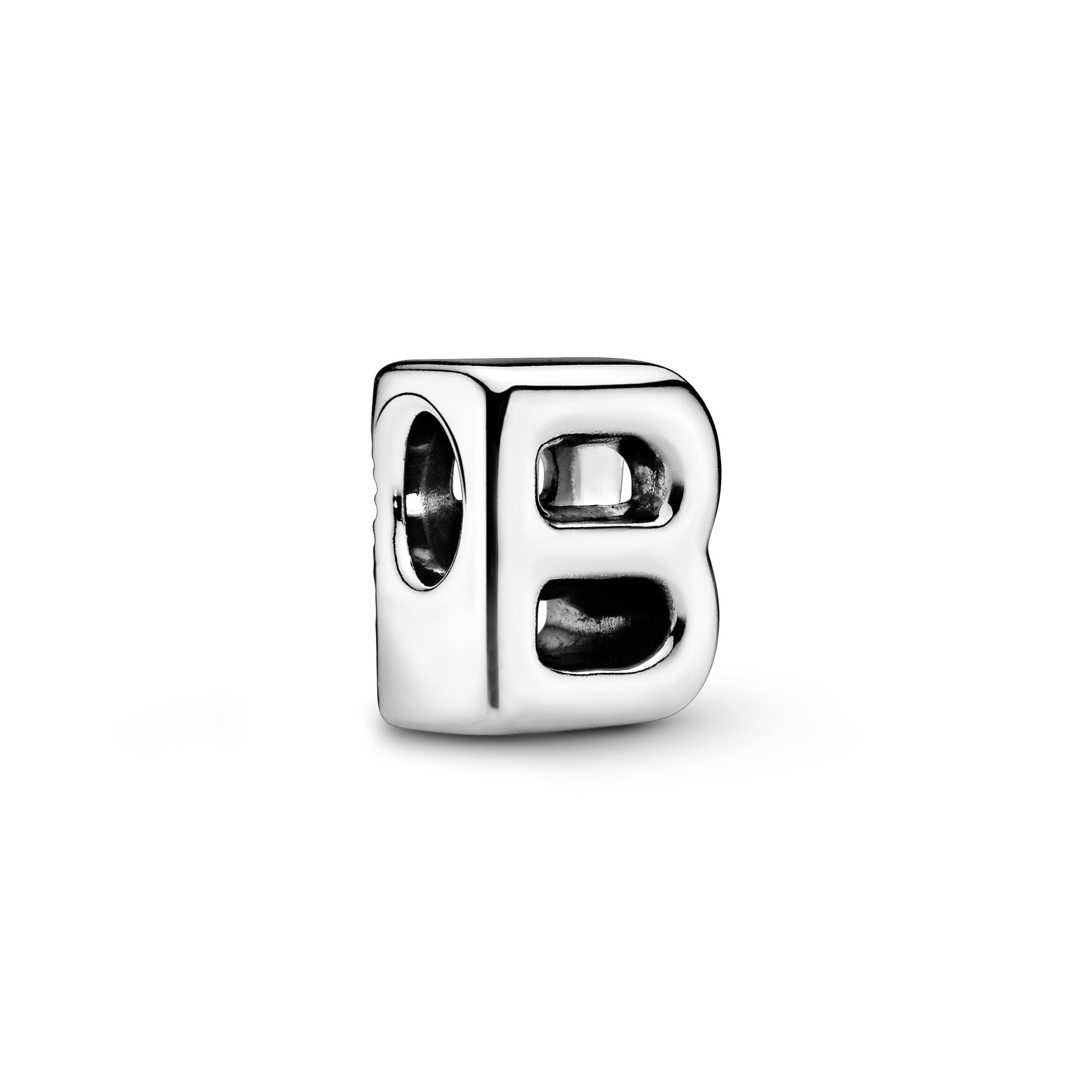 Letter B silver charm