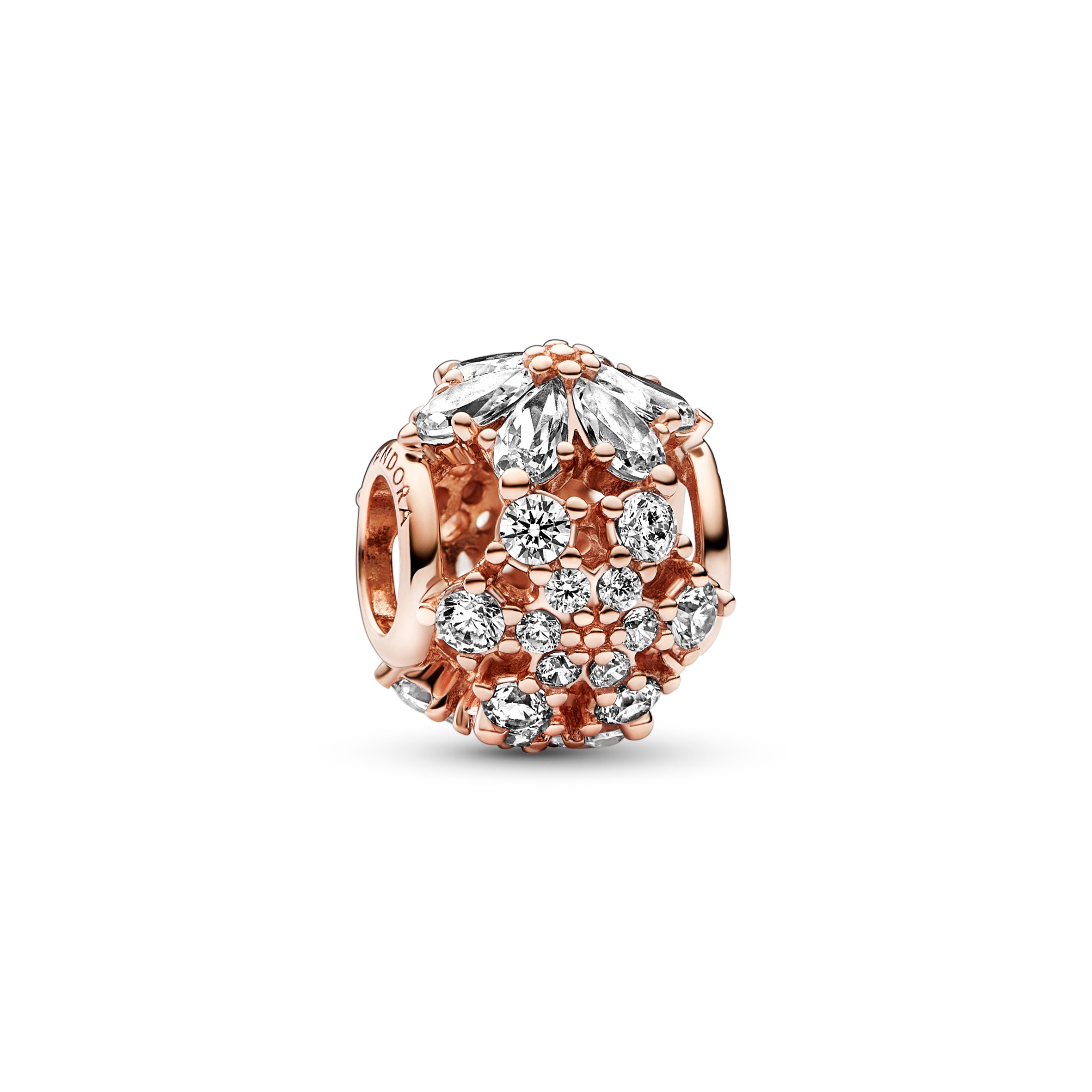 Herbarium cluster 14k rose gold-plated charm with 