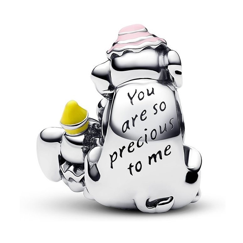 Disney Dumbo and Mum sterling silver charm with pi