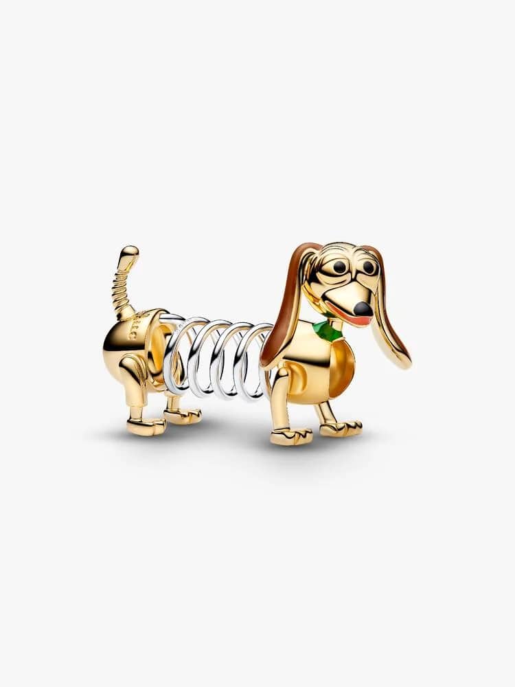 Disney Toy Story Slinky Dog 14k gold-plated and st