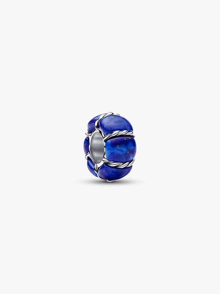 Maritime sterling silver spacer with imitation lap