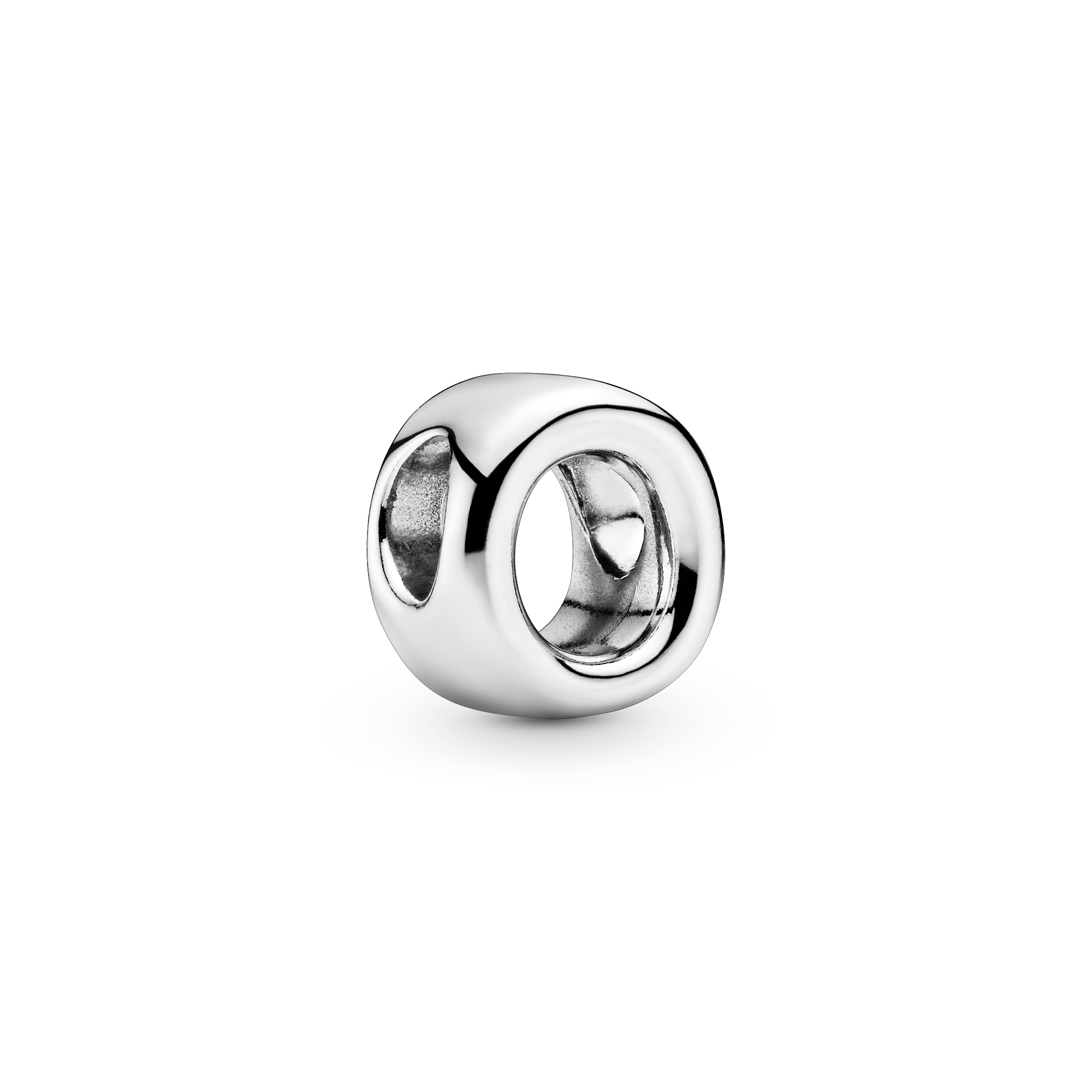 Letter O silver charm
