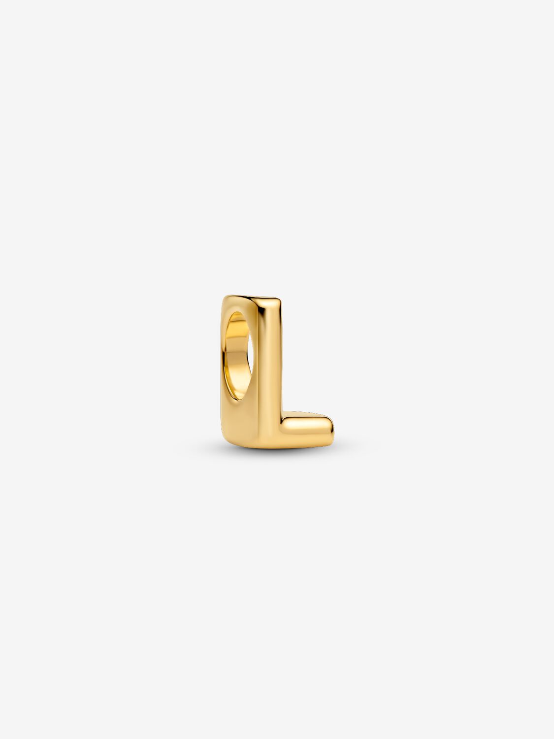 Letter L 14k gold-plated charm