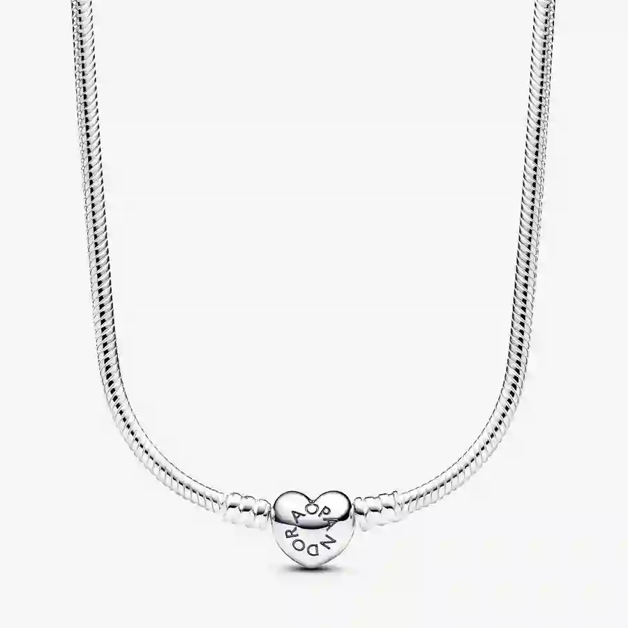 Snake chain sterling silver necklace with engravab