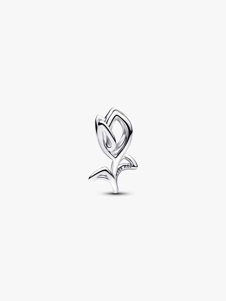 Tulip sterling silver charm