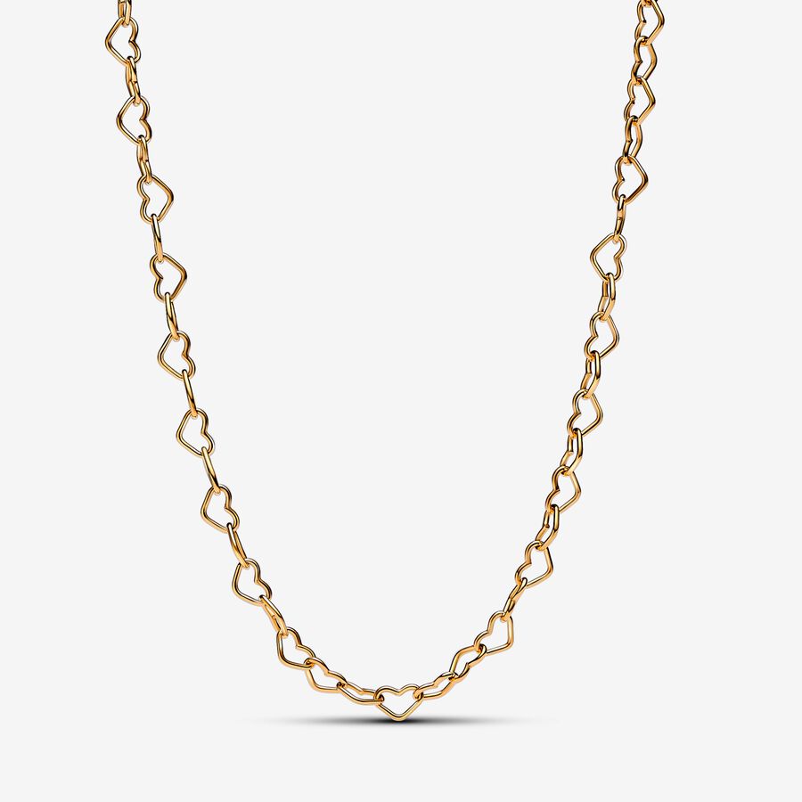 Heart 14k gold-plated collier